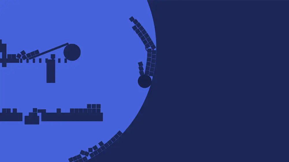 Okrągła plansza z kulką w grze circloO: Physics Platformer