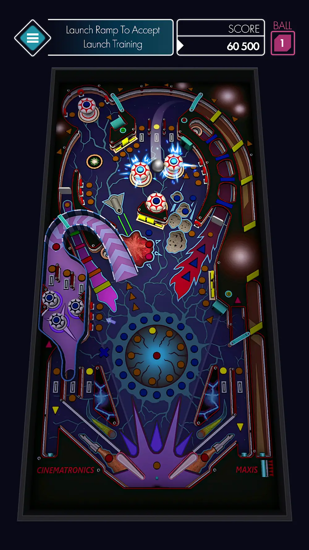 Tablica wyników w grze Space Pinball